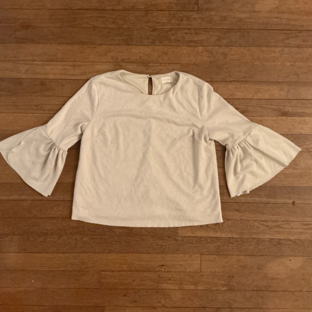Women's Cream Top with Bell Sleeves